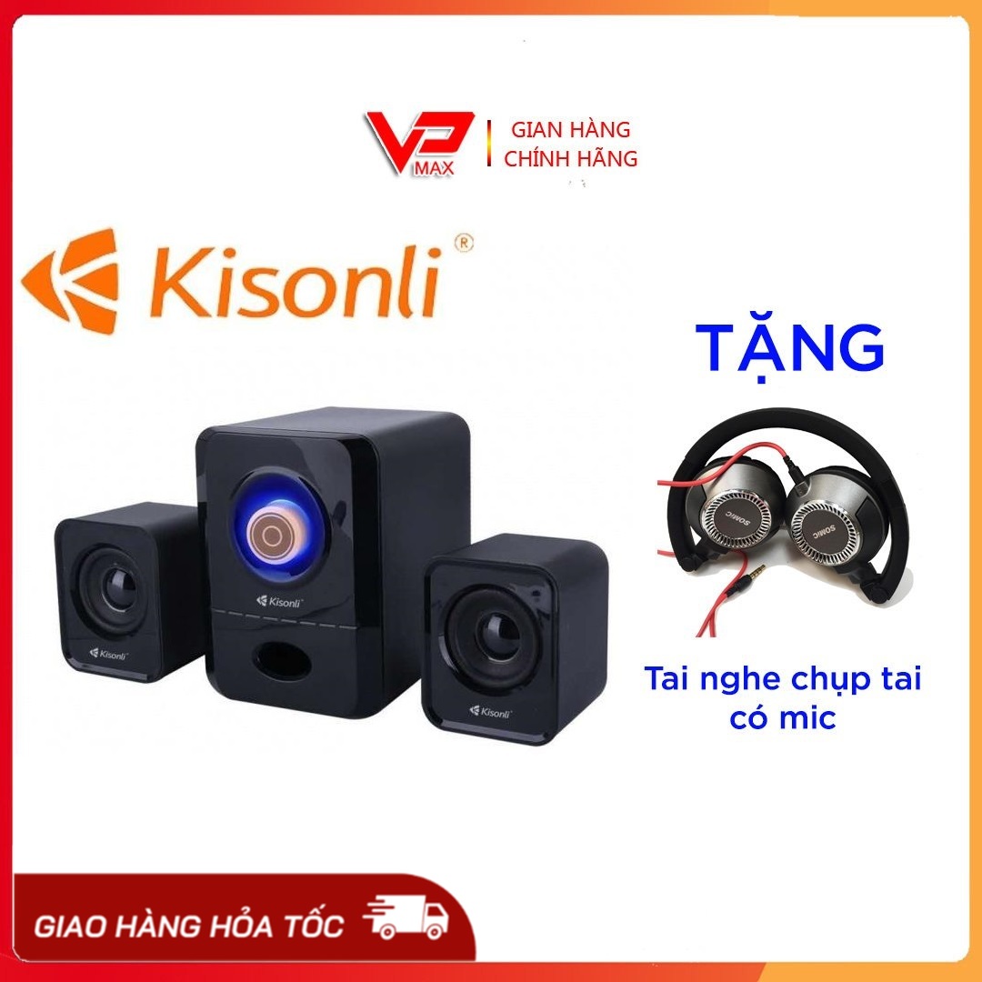 { Tặng Tai nghe trùm đầu Somic }Loa máy tính 2.1 Kisonli U-2900 Âm thanh cực hay (Màu ngẫu nhiên) âm thanh hay giá rẻ - VPMAX