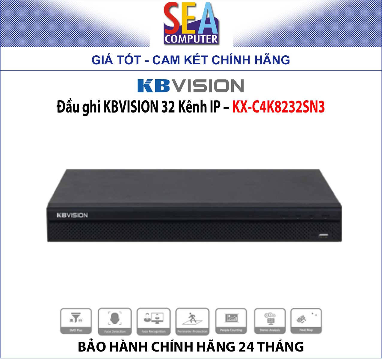 Đầu ghi KBVISION 32 Kênh IP - KX-C4K8232SN3