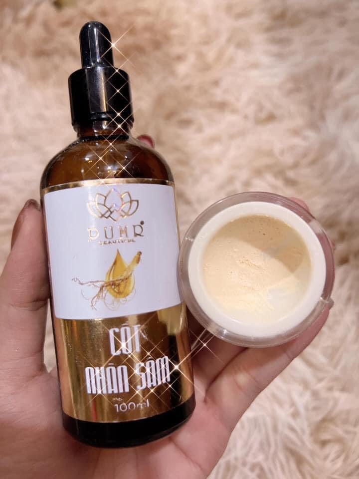 Combo cốt nhân sâm + kem face