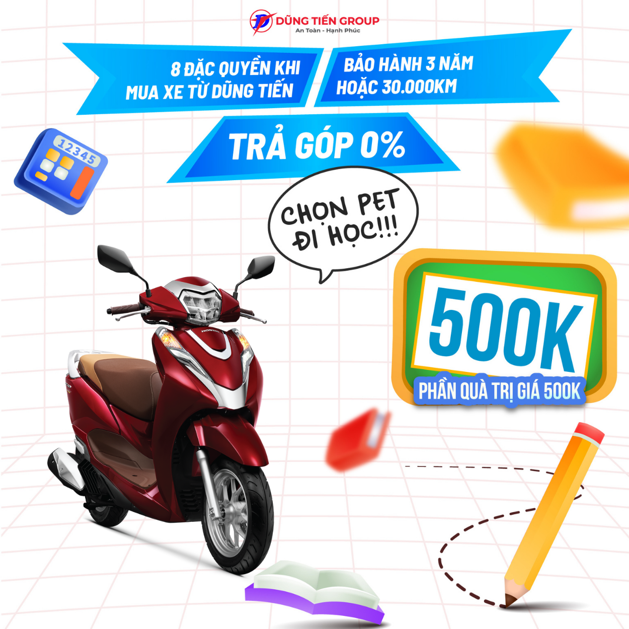 Xe Máy Honda LEAD 125cc - Phiên Bản Cao Cấp 2023