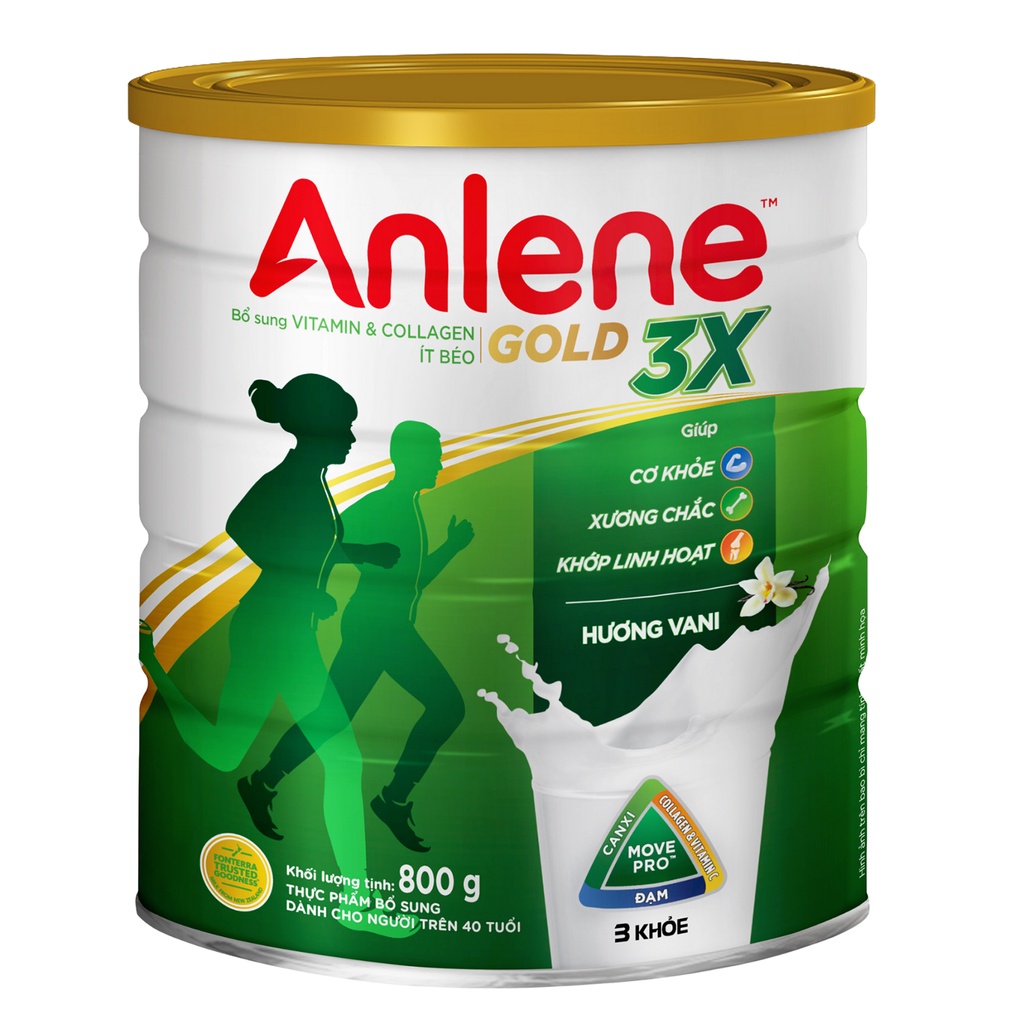 [Hoàn tiền 12%] Sữa Bột Anlene gold 800g