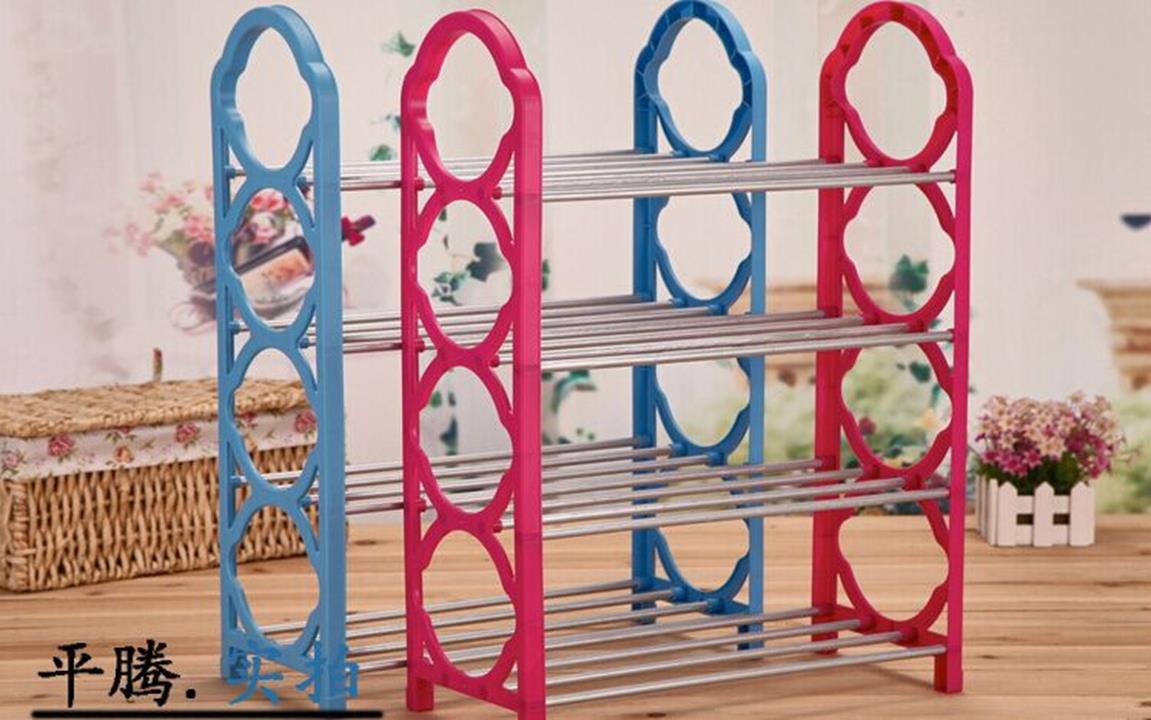Kệ để giầy dép 4 tầng đa năng tiện lợi - Màu ngẫu nhiên, Kệ để giày dép 4 tầng nhựa tiện dụng, , Kệ giày 4 tầng phiên bản mới, KỆ ĐỂ GIÀY DÉP 4 TẦNG ĐA NĂNG, SIÊU TIỆN DỤNG, Kệ giày dép 4 tầng DHS, Tủ đựng giày dép