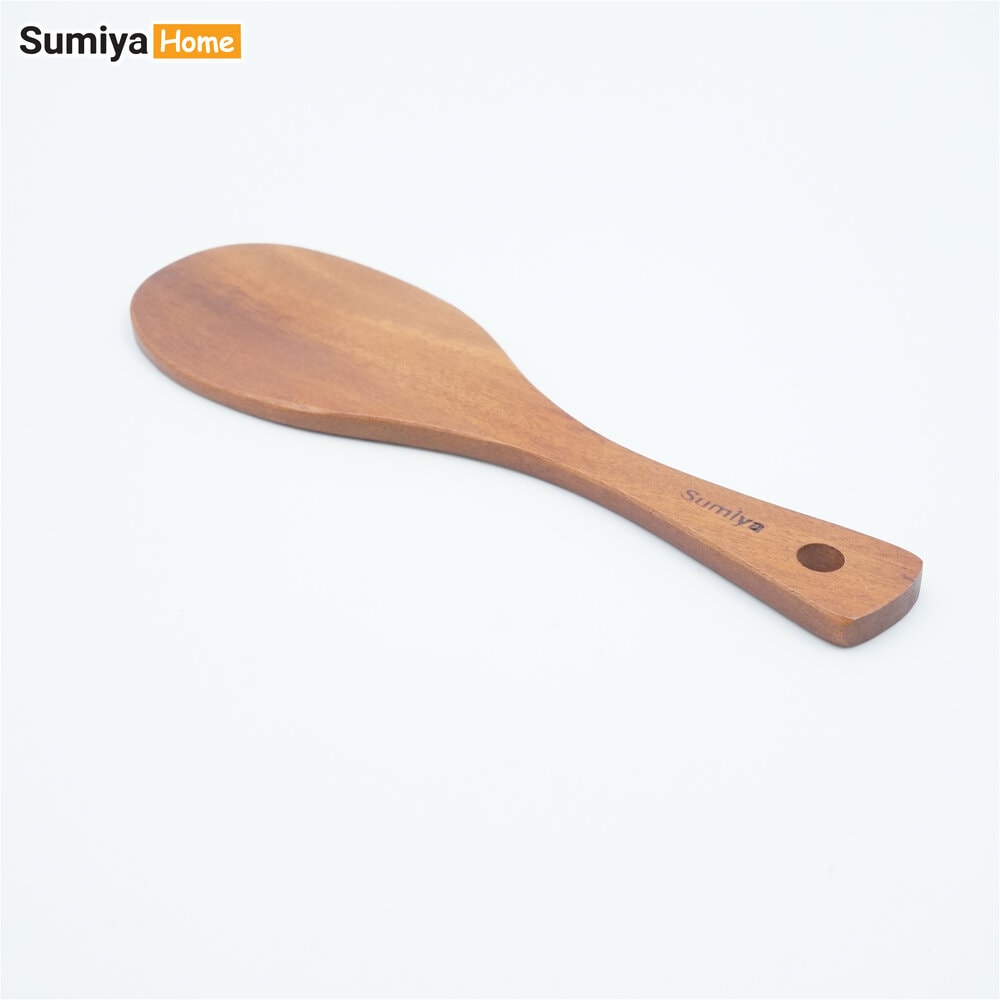 Vá cơm gỗ SUMIYA, vá múc cơm gỗ xà cừ, vá xới cơm gỗ tự nhiên