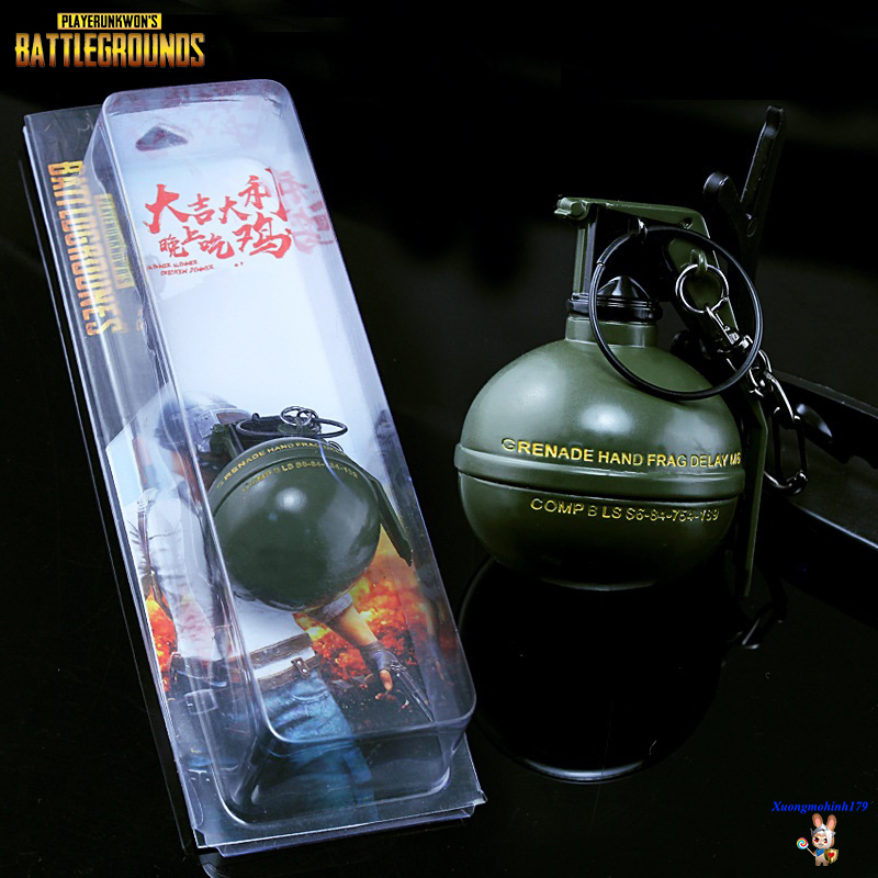 Mô hình móc khóa lựu đạn Frag Grenade PUBG Đột Kích Crossfire