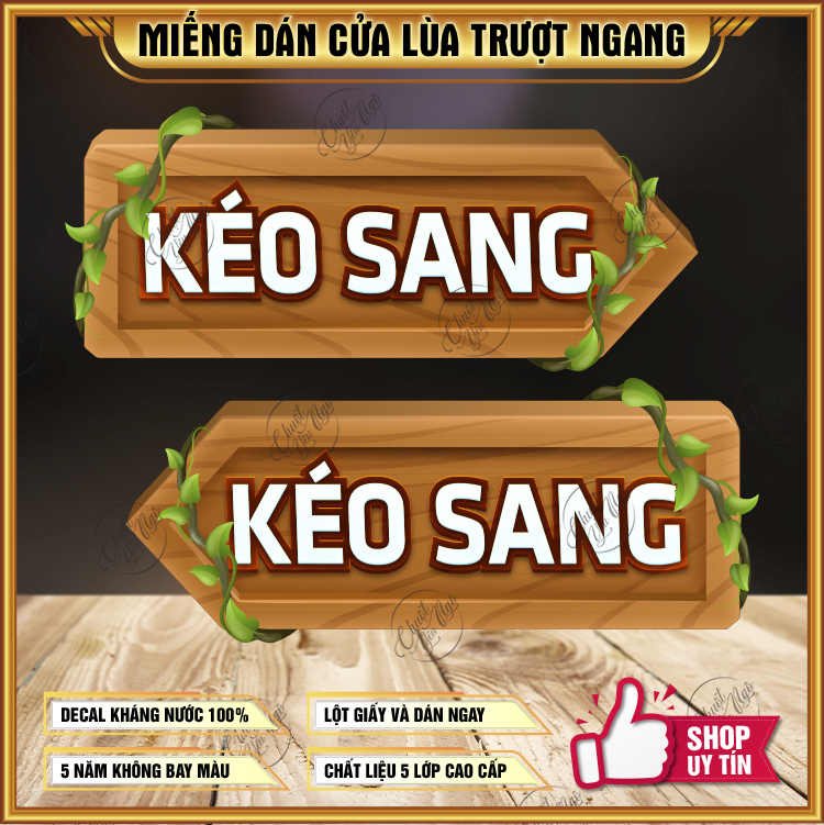 Bộ 2 miếng dán trượt kéo sang ngang đóng mở cửa kính
