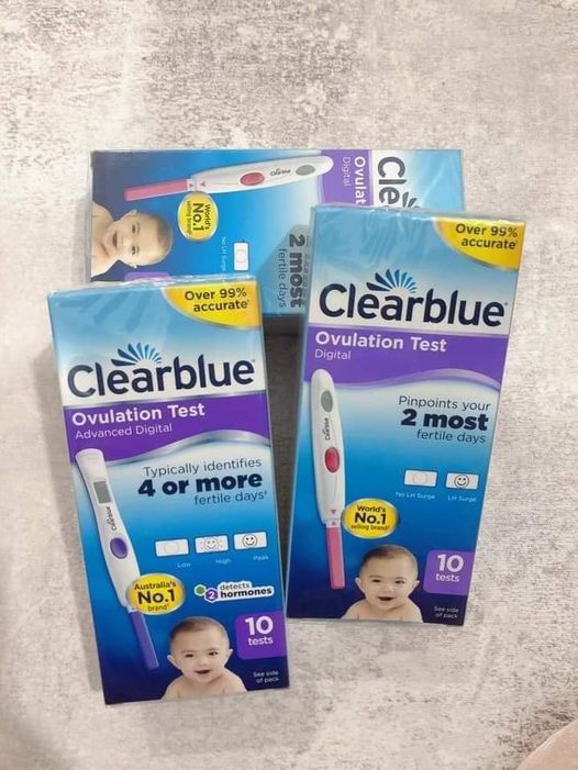 Que thử rụng trứng điện tử Clearblue Ovulation test 2 most 2 nấc hiển thị