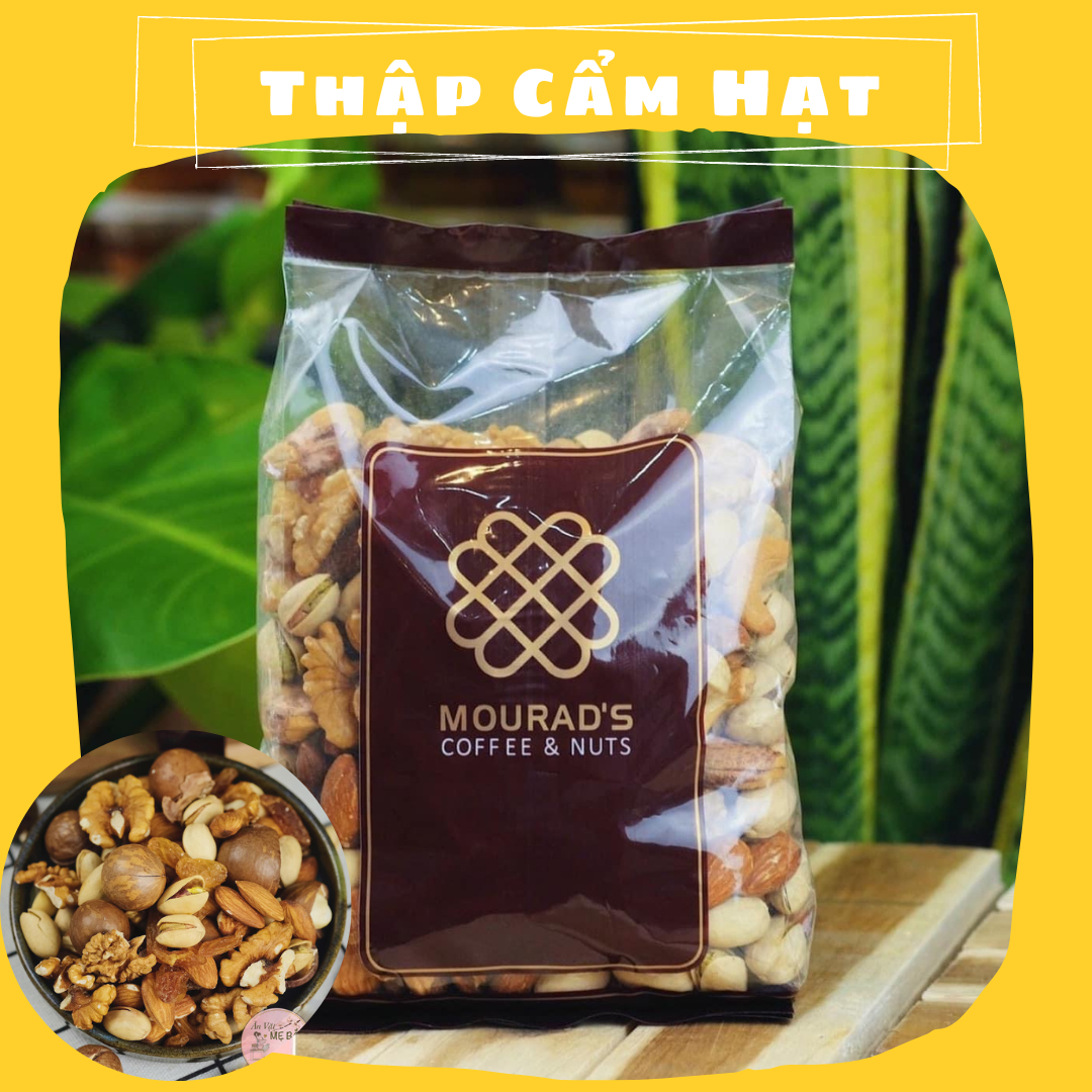 Thập cẩm hạt mix mourad úc 500gram - hạt dẻ cười, hạt hạnh nhân, hạt macca, hạt óc chó