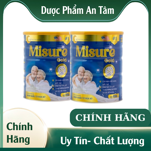 [CHÍNH HÃNG - HOÀN TIỀN] Combo 2 lon sữa ngủ ngon Misure trọng lượng 850g - Cải thiện mất ngủ