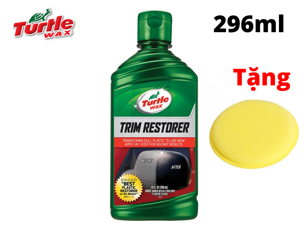 Chai Phục Hồi Và Làm Sáng Bóng Nhựa Nhám Con Rùa Xanh Turtle Wax Trim Restorer