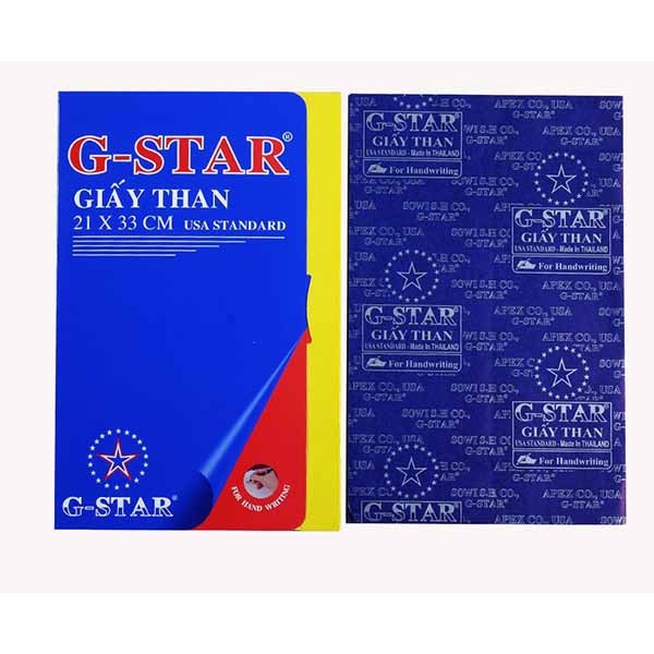 [HCM]GIẤY THAN THAI LAN HIỆU GSTAR (XẤP 100 TỜ) NÉT ĐẬM RÕ KHÔNG NHOÈ