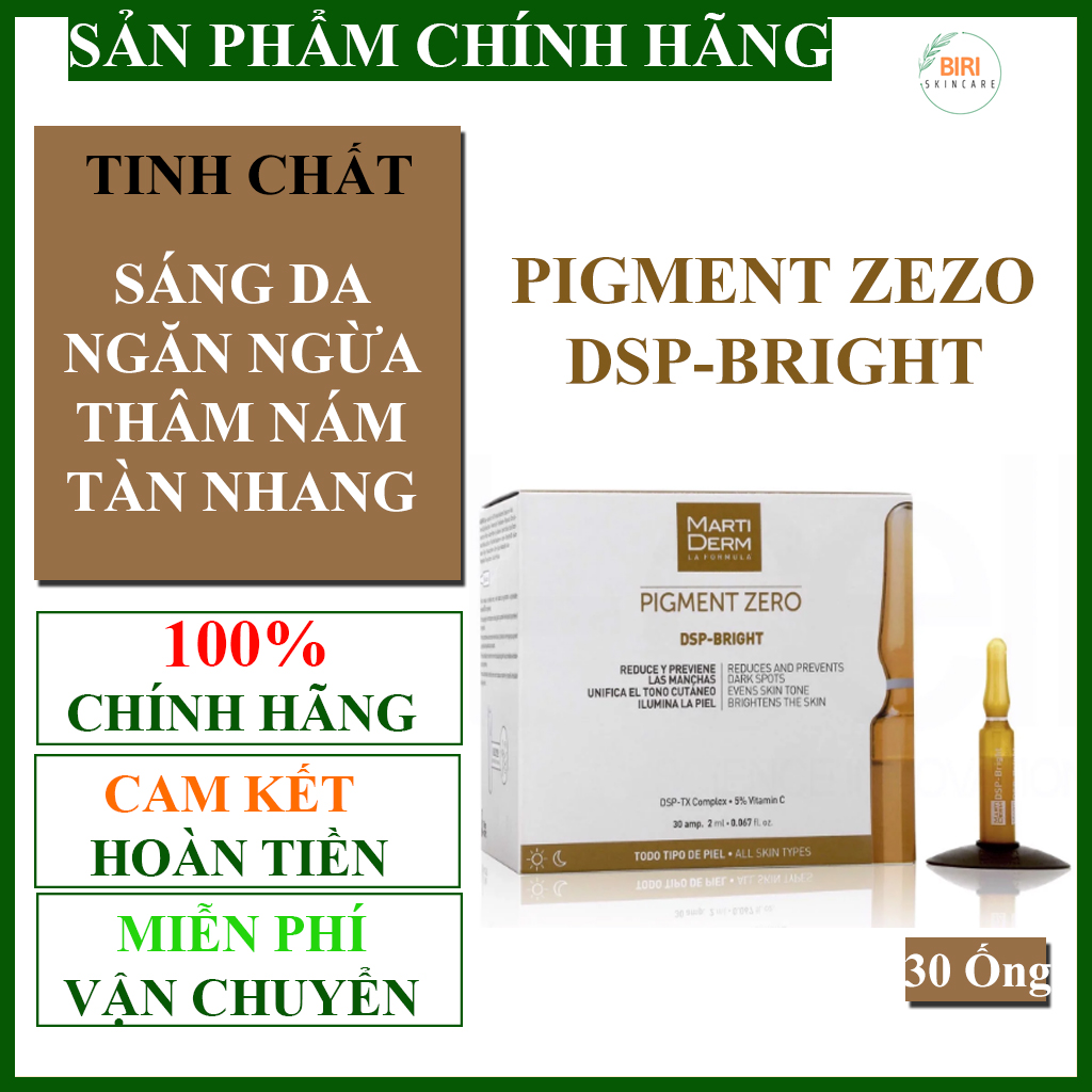 Tinh chất làm sáng da, mờ thâm MartiDerm Pigment Zero DSP Bright