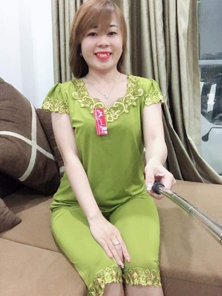 Set đồ lửng thun lạnh phối ren dễ thương