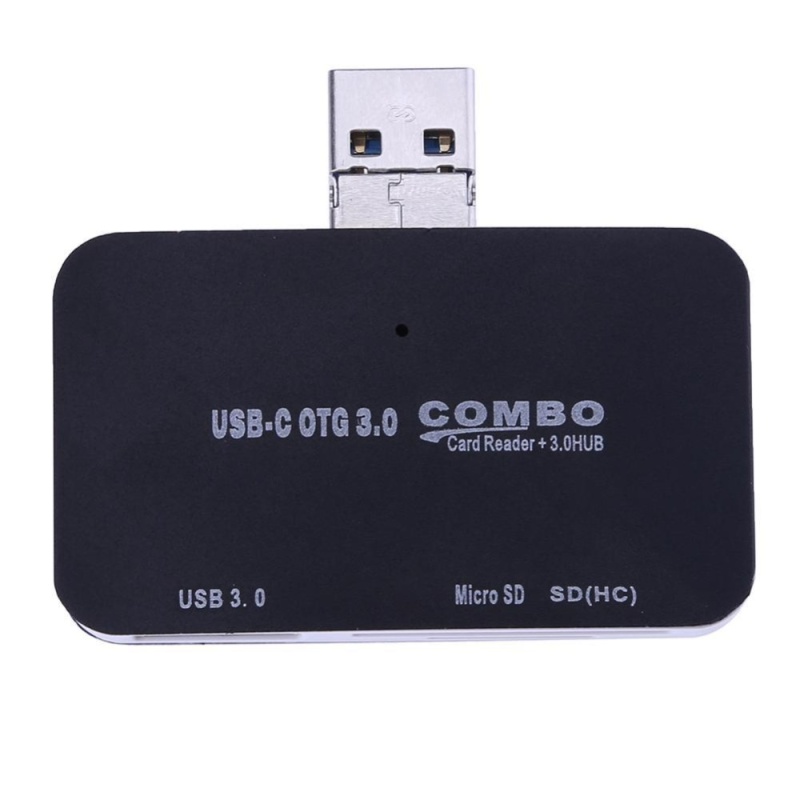 Bảng giá 2 in 1 USB 3.0 Micro USB OTG HUB+ Card Reader for Computer Android Phone (Black) - intl Phong Vũ