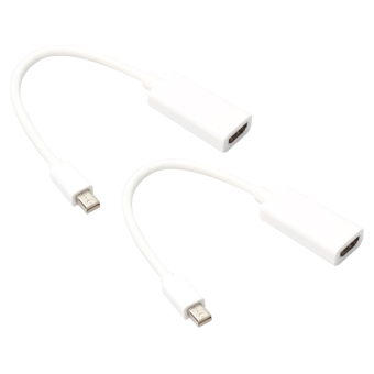 23.5cm 2Pcs Mini Display Port Thunderbolt DP To Adapter Cable For Mac - intl  