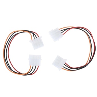 2pcs Large 4Pin Extension Cable IDE CPU Cooling Fan HDD Extension Cable - intl  