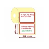 5 cuộn tem cân điện tử 58x40mm