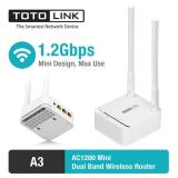 A3 - router mini wifi toto link chuẩn ac 1200mbps băng tần kép 2.4/5ghz - hãng bảo hành 24 tháng 1 đổi 1