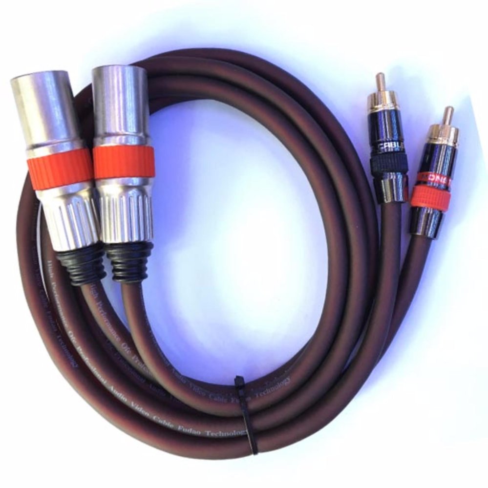 Cặp Dây Zack Canon Đực ra AV 1m Đồng nguyên chất