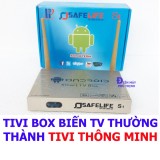 Android smart tv box safelife s1 cao cấp biến tv thường thành tivi thông minh