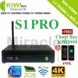 Android tivi box kiwibox s1 pro + tặng chuột bay kiwi999 trị giá 490k