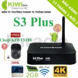 Android tivi box kiwibox s3 plus + tặng chuột kiwi s186 trị giá 200k