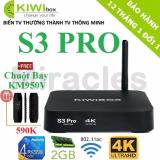 Android Tivi Box KIWIBOX S3 PRO (Ram 2G) - Tặng Chuột Bay KM950V trị giá 590K - Phân phối bởi Miracles Company