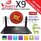 Android Tivi Box VINABOX X9 (Android 7.1, hỗ trợ Voice Search) + Tặng tài khoản VIP - Phân phối bởi Miracles Company