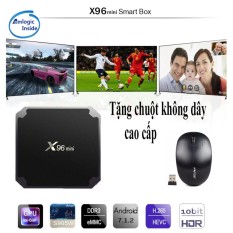 Chỗ bán Android tivi box X96 mini Ram 2GB – Rom 16GB – Android 7.1.2 tặng kèm chuột không dây cao cấp