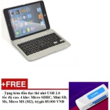 Bàn phím Bluetooth keyboard ốp lưng iPad mini 1 2 3 + Tặng tai nghe và giá đỡ điện thoại