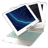 Bàn phím bluetooth f180 cho ipad air/ ipad air 2/ ipad pro 9.7/ new ipad 2017 nhập khẩu cao cấp xoay 360 độ