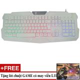 Bàn phím chuyên game r8 1831 led nhiều màu + tặng lót chuột mã l11.