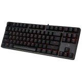 Bàn phím cơ Gaming DareU DK87 - Black (RED Led, Blue D switch)