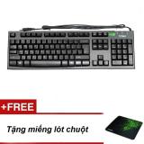 Bàn phím fuhlen l411 usb + tặng miếng lót chuột