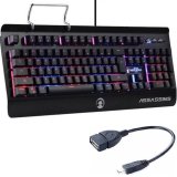 Bàn phím game thủ có dây assassin hacker k1 led và tặng cáp otg
