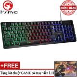 Bàn phím giả cơ chuyên game marvo k616 led 7 màu + tặng lót chuột game l11.