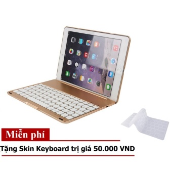 Bàn phím iPad Air 2 iPad 6 Bluetooth keyboard có đèn LED tặng miếng lót bàn phím  