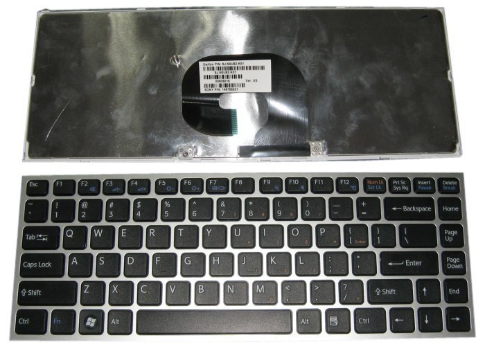 Bàn phím laptop sony vpc-y màu đen - hàng nhập khẩu