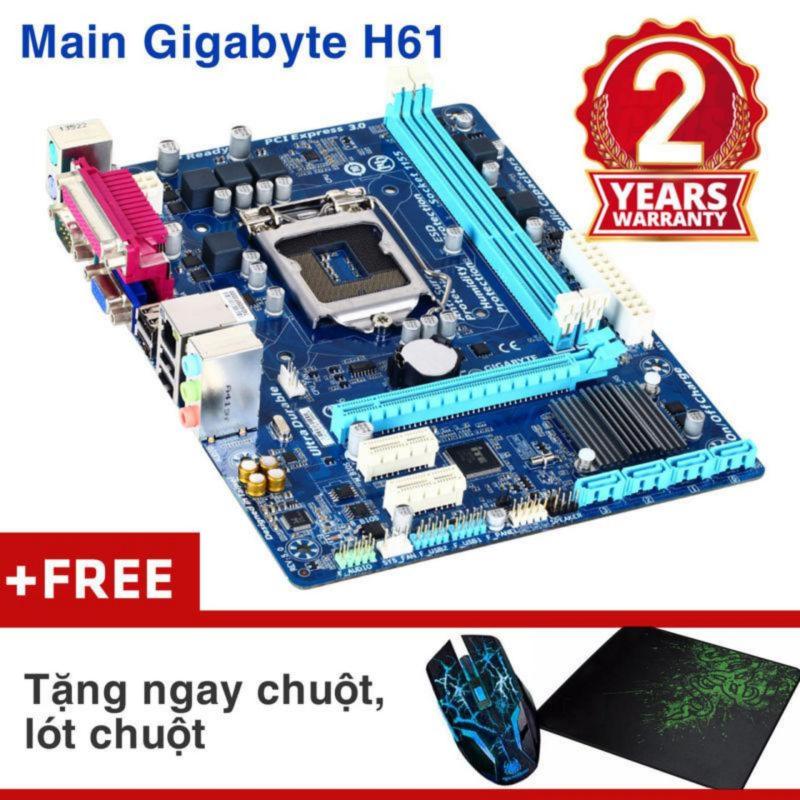 Bảng mạch chính Gigabyte H61M-DS2 Nhập khẩu - khuyến mại chuột wifi