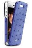 Bao da cho Iphone 5/5S/SE - Puro Crocodile Safari Flipper Case Nandu
