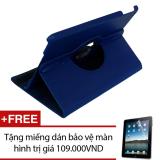 Bao da dành cho iPad Air 2 Xoay 360 - Lopez Cute (Xanh đen) + Tặng miếng dán bảo vệ màn hình trị giá 109.000VND