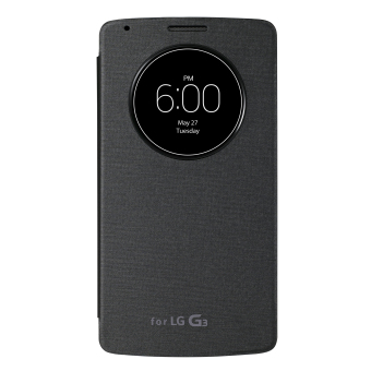 Bao da LG G3 Quick circle (Đen) + NFC + Qi Wireless Charging (bản Quốc tế)  