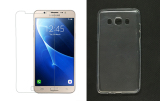 Bộ 1 Kính cường lực và ốp lưng dẻo cho Samsung galaxy J7 (2016) / J710 (Trong suốt)