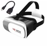 [HCM]Bộ 1 Kính thực tế ảo 3D VR Box 2 (Trắng) + 1 cáp OTG đầu dẹt (Đen)