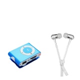 [HCM]Bộ 1 máy nghe nhạc MP3 mini (màu ngẫu nhiên) và 1 Tai nghe dây kéo