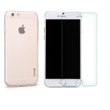Bộ 1 Ốp lưng silicon cho iPhone 6 (Trong suốt) Hoco và 1 Kính cường lực glass cho iPhone 6