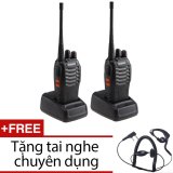Bộ 2 bộ đàm baofeng bf888s đời 2016 + tặng 1 tai nghe chuyên dụng