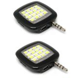 Bộ 2 đèn flash 16 bóng led hỗ trợ ánh sáng cho điện thoại