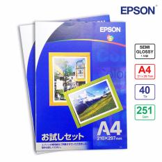 Các loại Bộ 2 Hộp Giấy In Ảnh Epson SemiGloss A4 251g 20 Tờ – Hàng Nhập Khẩu  trên thị trường