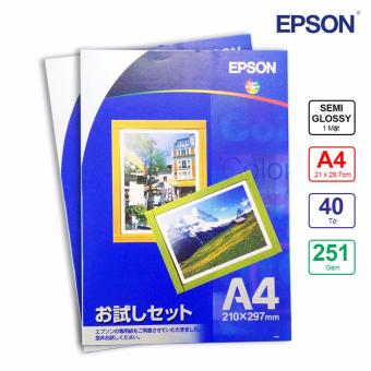 Bộ 2 Hộp Giấy In Ảnh Epson SemiGloss A4 251g 20 Tờ - Hàng Nhập Khẩu  