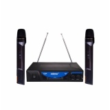 Bộ 2 mic không dây shure cao cấp hát cuc hay fullbox